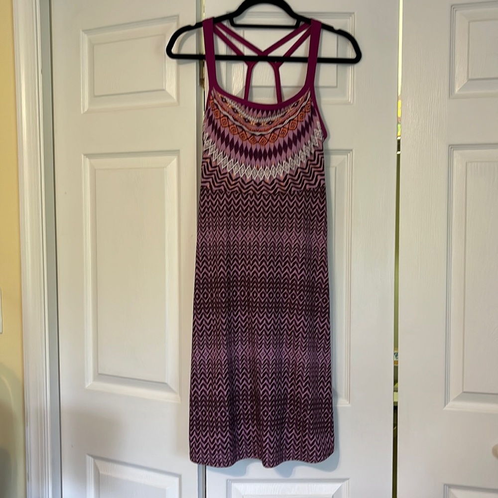 Prana Cora Dress Violet Sol Tank Strappy Casual S